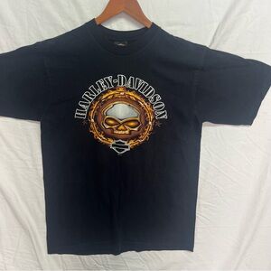 Vintage Harley Davidson Black T-shirt Large Iron Valley Manheim PA